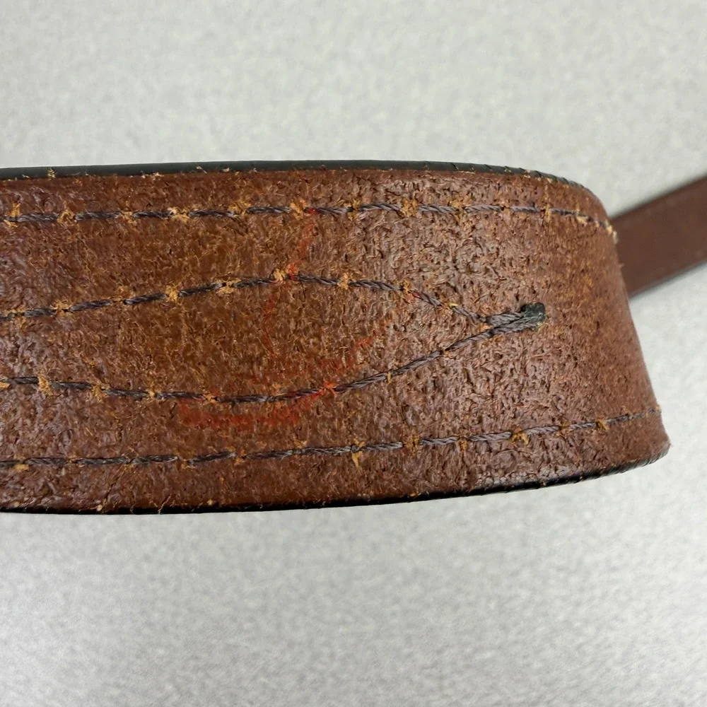 David Switzer Belt Mens 40 Brown Harvest Leather Western Tapered Ranger Buckle